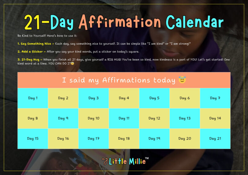 Little Millie Digital 21-day affirmation calendar