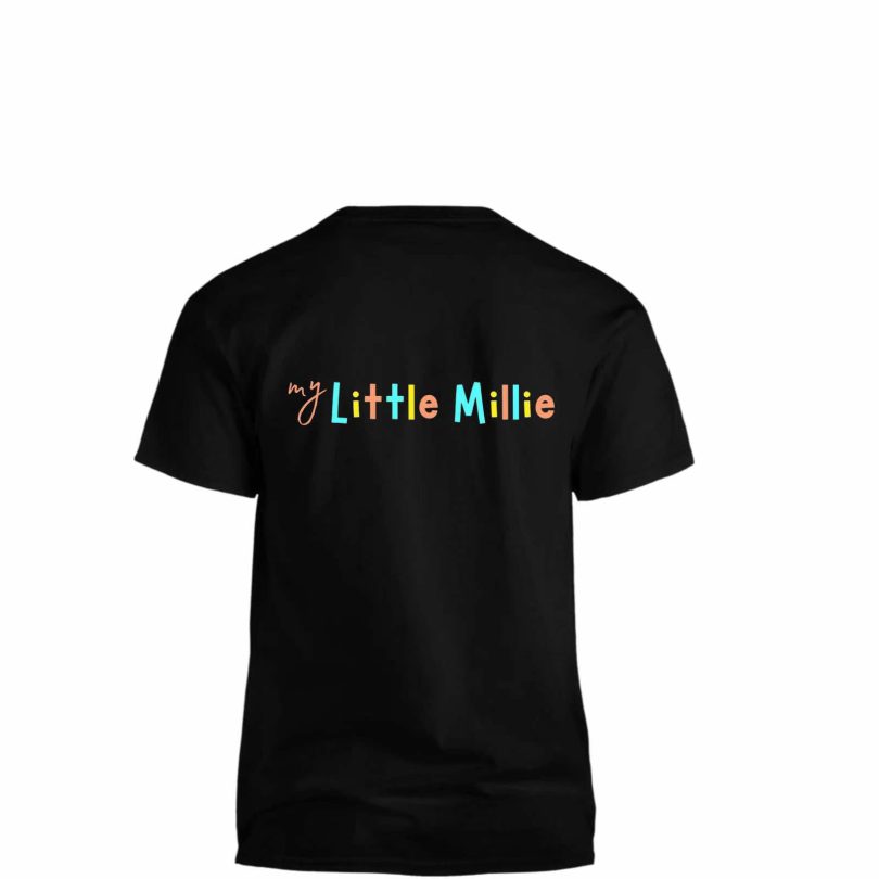 My Little Millie logo tshirt black